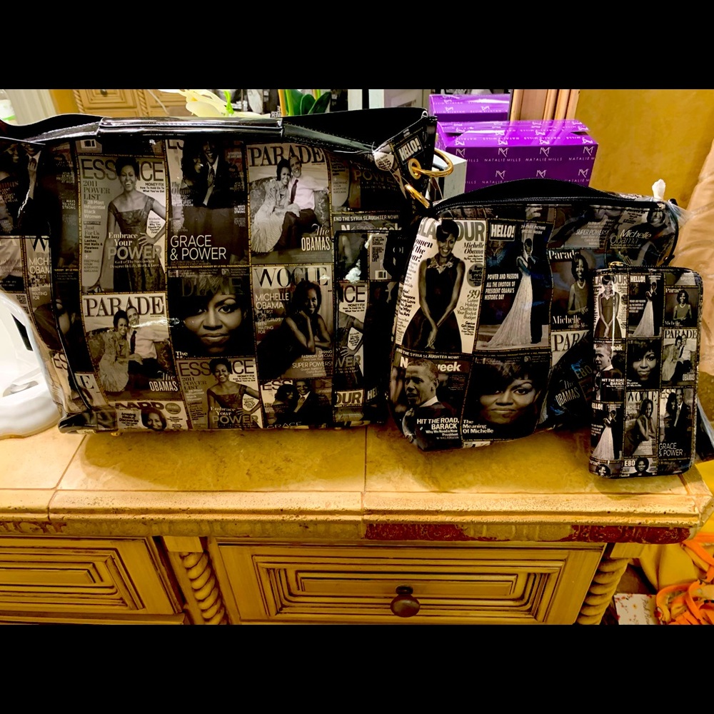 Michelle Obama Collage 3 in 1 Shoulder Bag